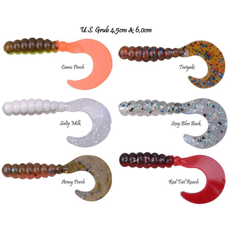 Силиконовая приманка SPRO U.S GRUB 6cm/10шт/SALTY MILK Силиконовая приманка SPRO U.S GRUB 6cm/10шт/SALTY MILK